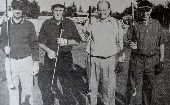Kilcoole golf classic lads Paul Butler, Peter Kavanagh, Frank Jasper & Vincent Prendergast 1999 Bray People