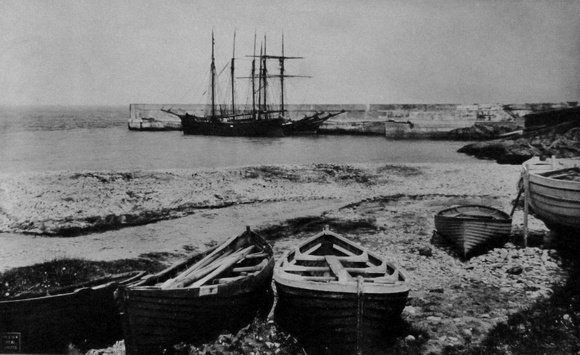 Greystones Harbour 1905 Postcard