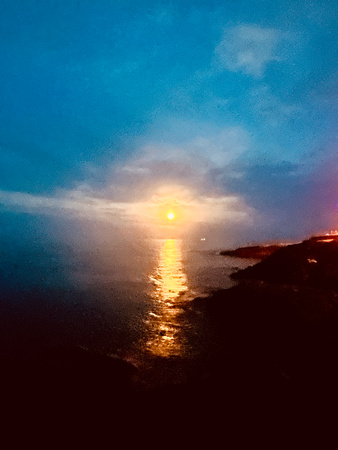 Blue Moon At The Cove by Niamh Savage Greystones Rocks 2023
