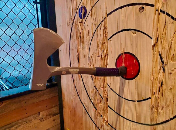 axe throwing hipsters fail mistake reverse wrong hole anal