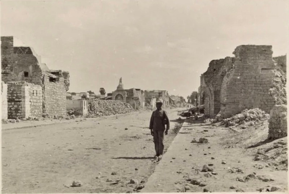 gaza in ruins after WW1 first world war middle east palestine