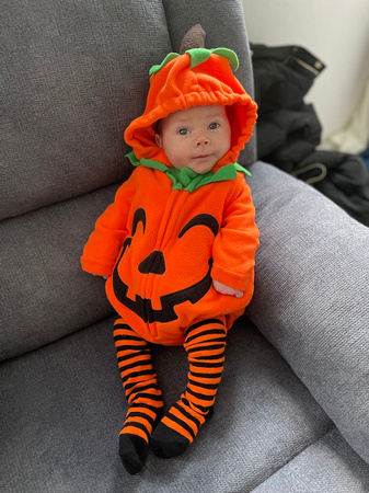 Halloween 2023 costumes The Tiniest Ghoul Milo 8wks Lisa Monahan Beautiful Baby 1NOV23