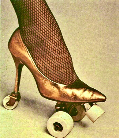 ladies night fashion roller skates philip garner 1962