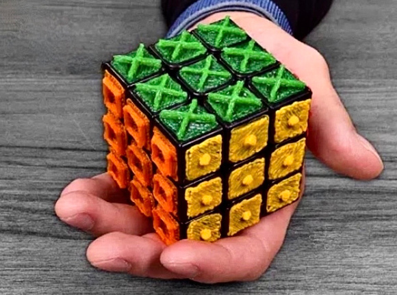 rubik's cube brail blind people games