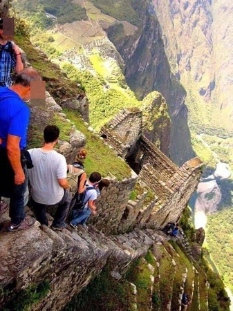 stairs of death peru huayna picchu tourist holiday abroad