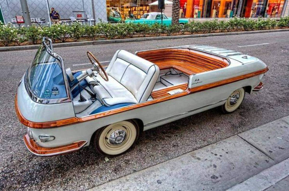 vintage car vehicle orange convertible