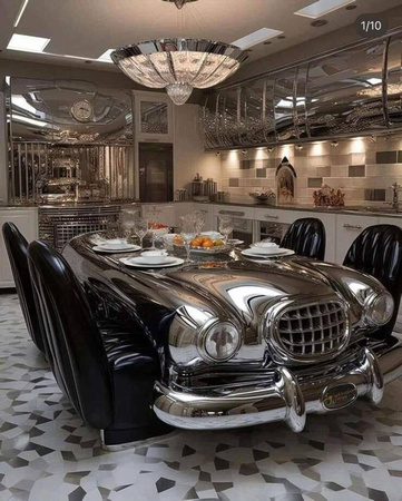 vintage cars table food restaurant vehicles kitchen interior design