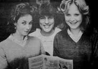 6th Year St David's students Jenny Dempsey & Roisin Hennerty with Elaine Kelly Conroy 1984 (800x564)