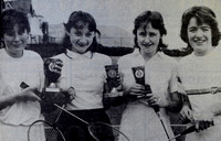 Badminton babes Anne Batemam, Lynn Hamilton, Joyce Carson & Schira Donnelly April 1985 Bray People #1 (800x512)
