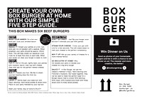 Box Burger DIY instructions