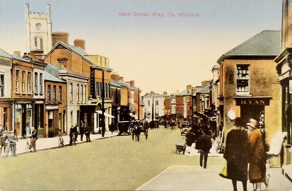 Bray Main Street Real Picture Postcard. Source ebay 16APR20