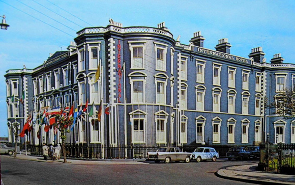 International Hotel, Bray 1960s vintage postcard. Source ebay 16APR20