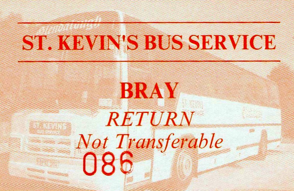 St Kevin's Bus Service ticket. Source ebay 16APR20