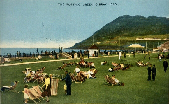 The Putting Green & Bray Head postcard Dennis & Son ebay 16APR20