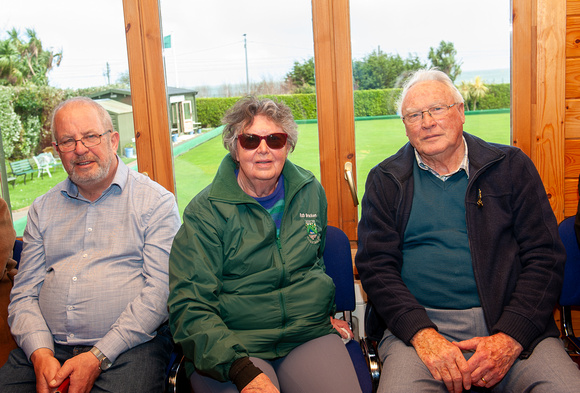 Greystones Bowling Club Unfurling The Flag SUN7APR24 2