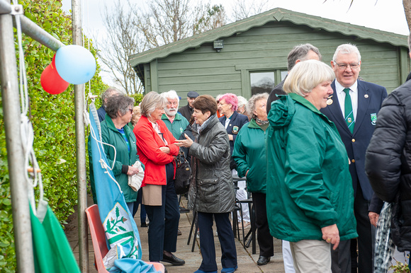 Greystones Bowling Club Unfurling The Flag SUN7APR24 20