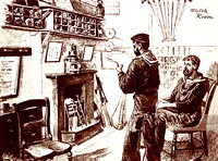 Two coast guards on duty in watch house in the 19th century GARY PAINE 1FEB21 12